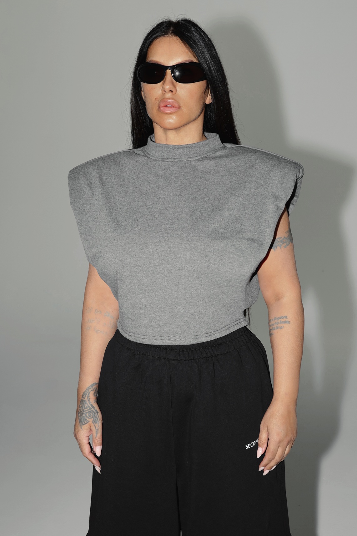 Crop top grey 4